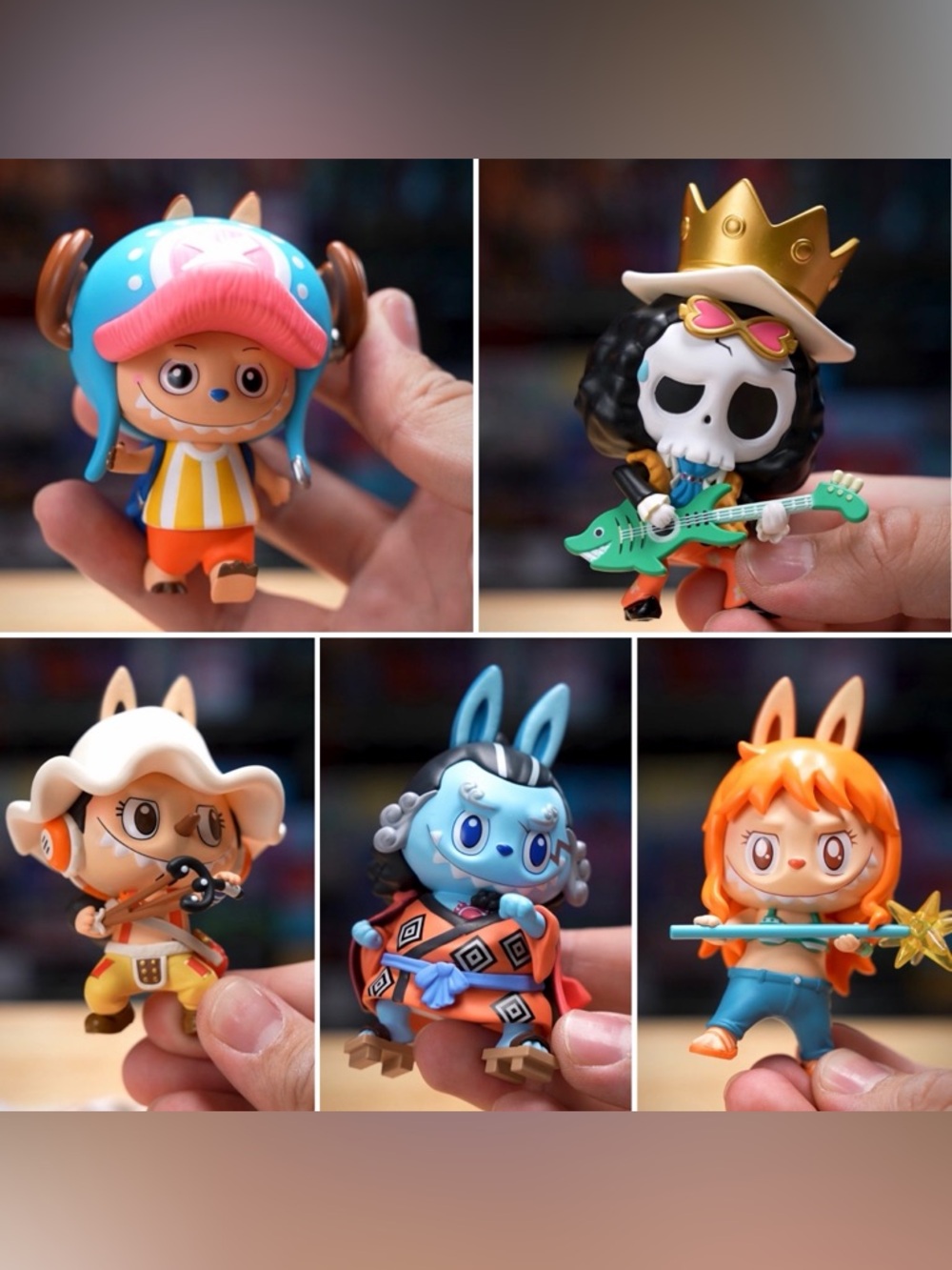 5 x POP MART - LABUBU - THE MONSTERS - One Piece Series